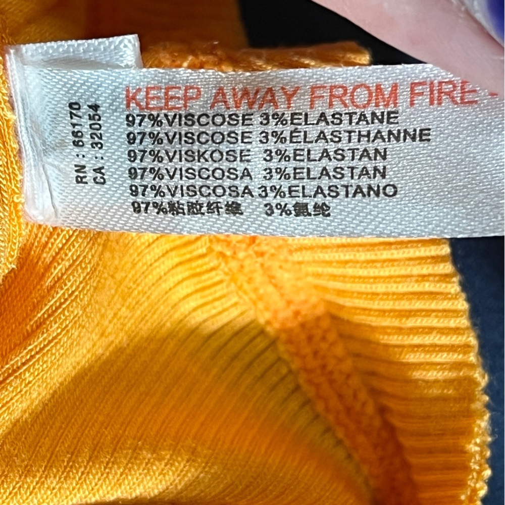 Urban Outfitters Out From Under Vibrant Orange Cropped Long Sleeve Small - Picture 8 of 8
